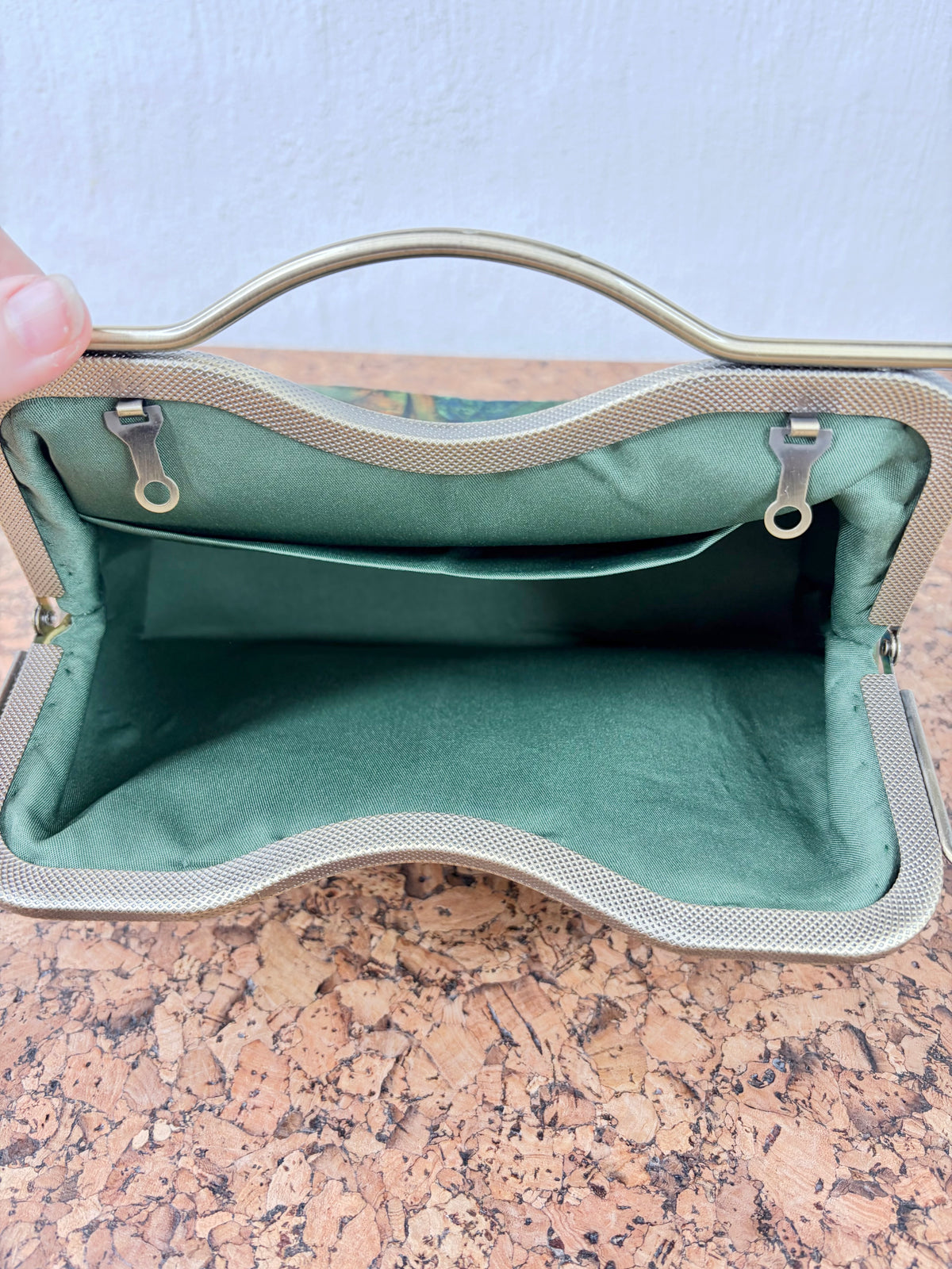 Handmade Silk Feel Mountain Scenery Evening Bag