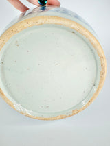 Antique Large Blue & White Floral Ginger Jar