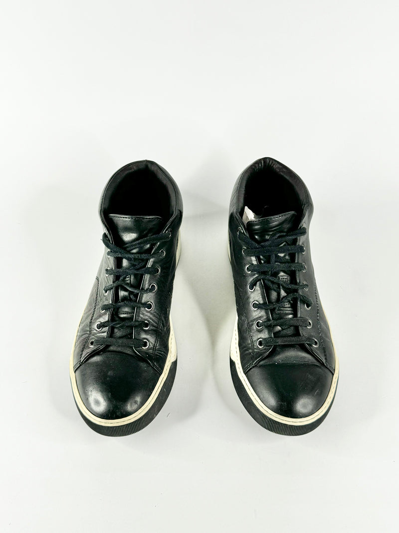 Lanvin Black Leather Sneakers - 6