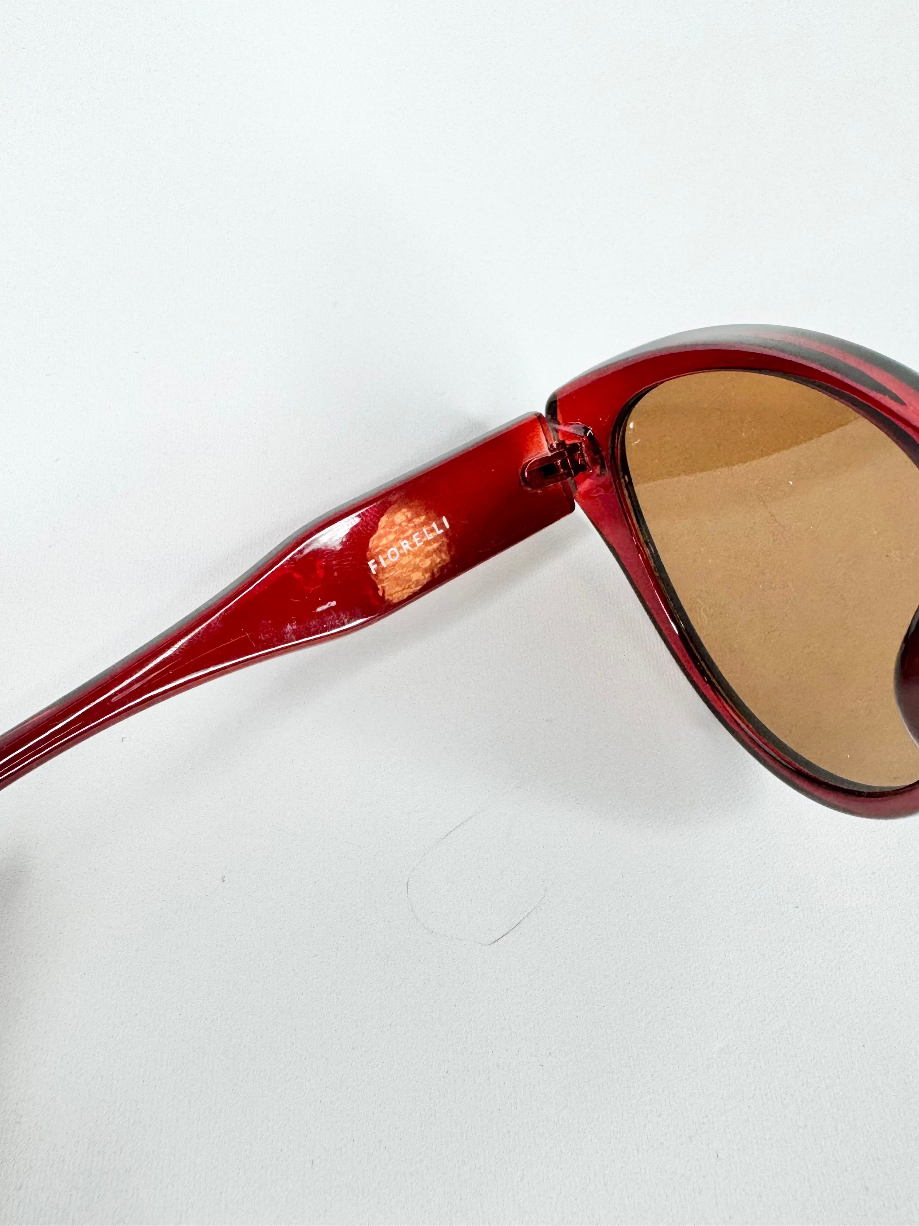 Fiorelli Dark Red Cat Eye Sunglasses