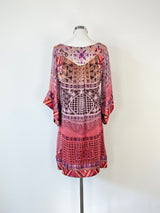 Diane von Furstenberg Patterned Silk Tunic Dress - AU8