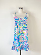 Lilly Pulitzer Colourful Silk Slip Dress - AU8