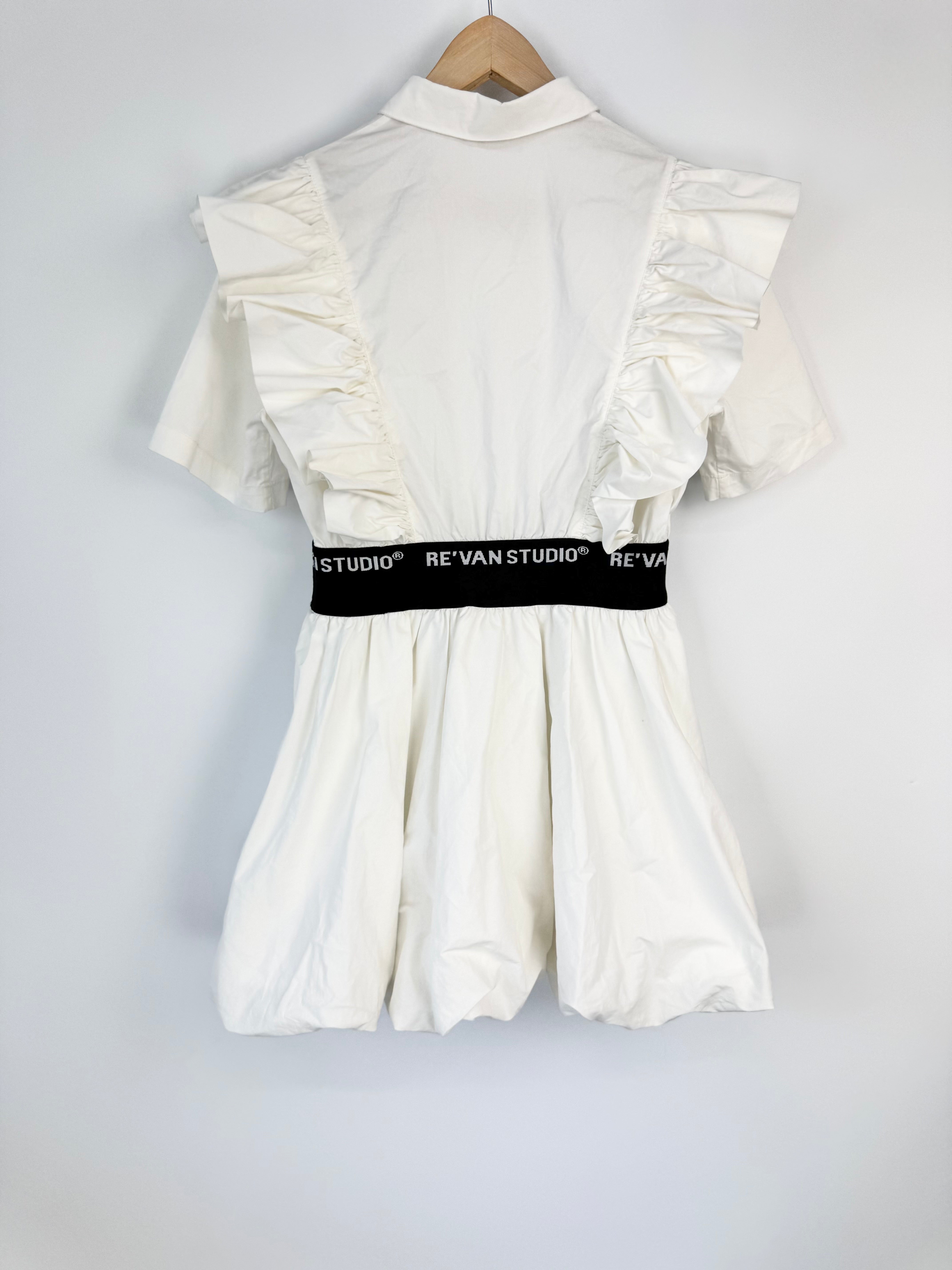 Re'van Studio Sleeveless Ruffle Trim Dress - AU8/10
