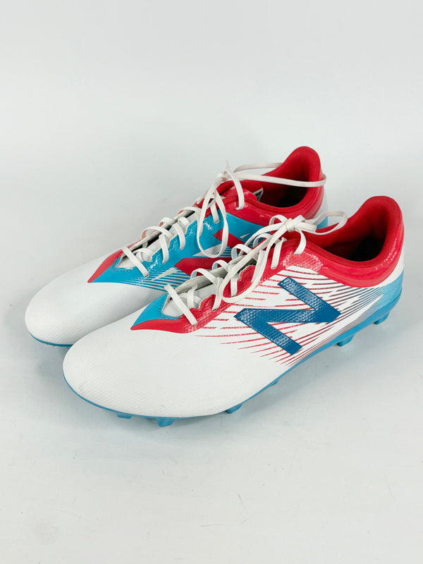 New Balance Furon White, Blue & Red Football Cleats - EU44