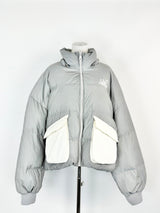 13DE MARZO Silver Reflective Puffer Jacket - AU10