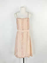 Little Joe Coral Peony Frill Dress - AU10