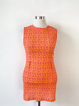 Blanca Papya Orange 'Carol' Crinkled Mini Dress NWT - AU10/12