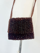 Cosgrove & Beasley Amber Beaded Mini Crossbody Bag