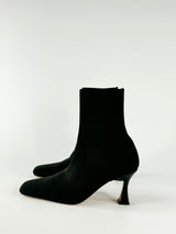 Tony Bianco Black Fly Knit Ankle Boots - EU40