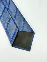 Louis Vuitton Blue Diamond Patterned Silk Tie