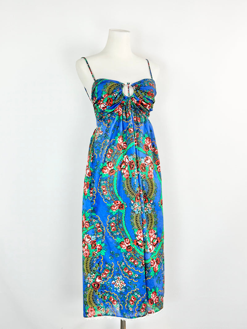 Zimmermann Electric Blue Floral Summer Dress - AU8