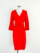 Jaeger Crimson Crepe Midi Dress NWT - AU10