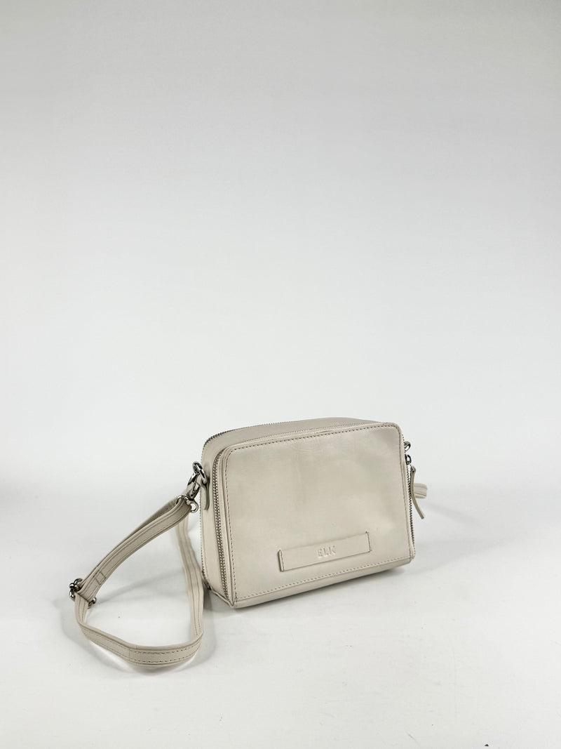Elk 'Bedarra' Small Bone Leather Cross Body Bag NWT