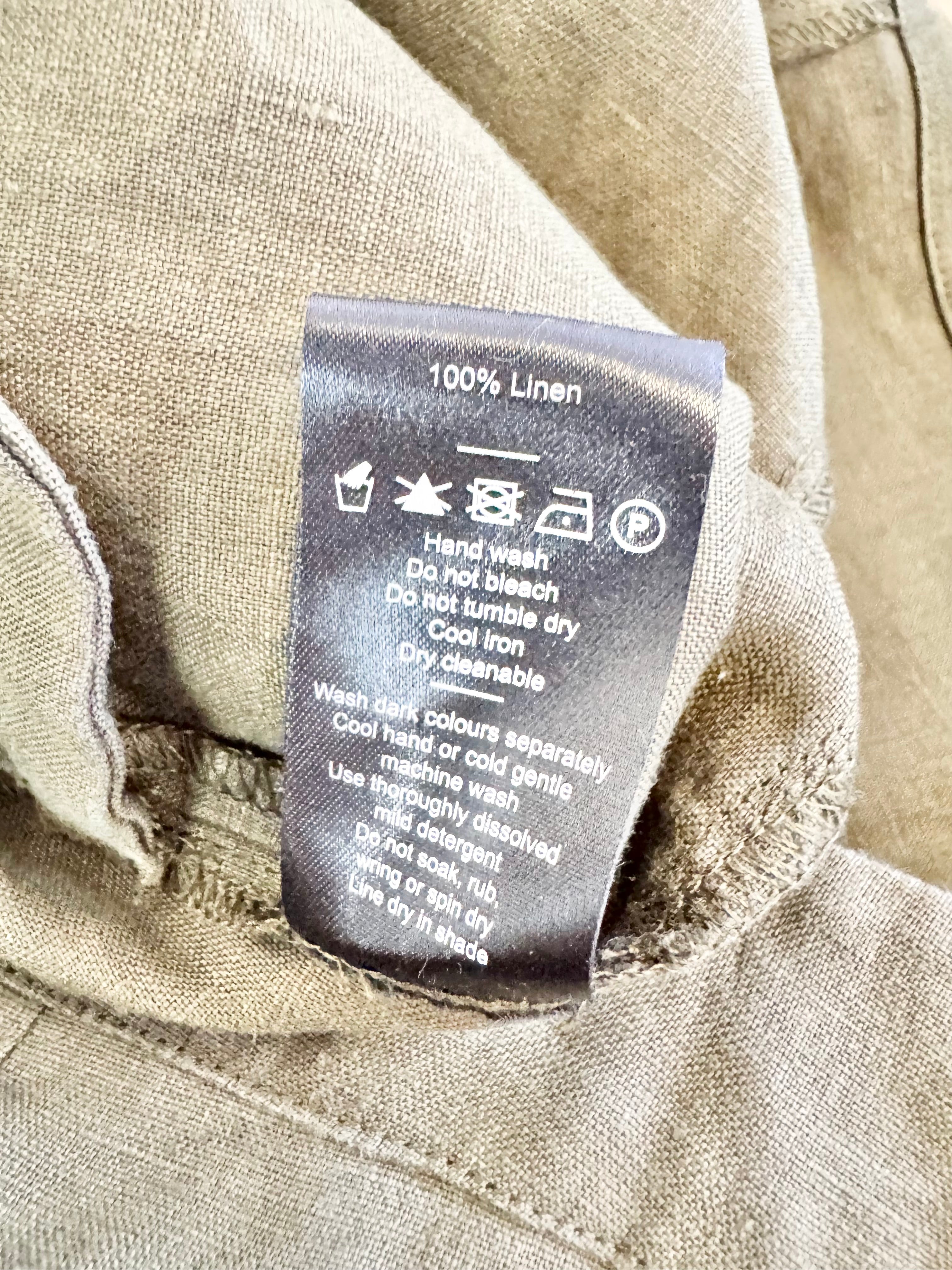 Elk Linen Olive Pants - AU18