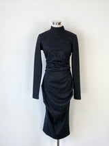 Acler Black Starry Night Turtleneck Dress - AU8/10