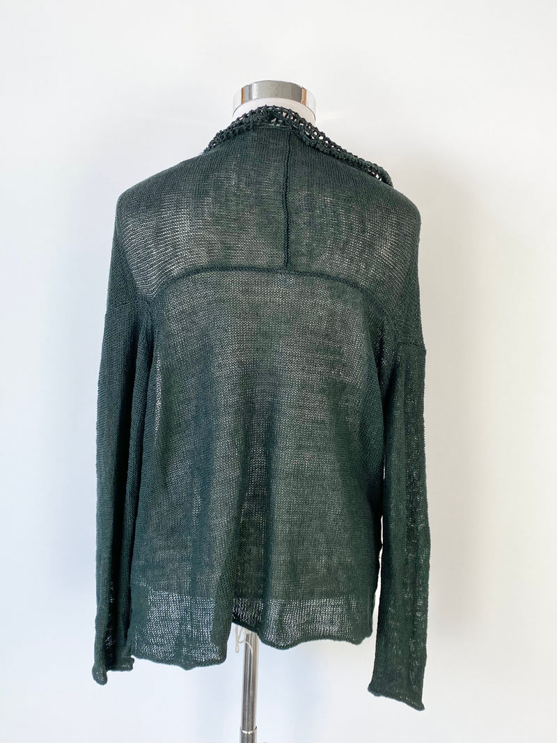 VÉRITÉCOEUR Forest Green Knitted Cardigan - AU10