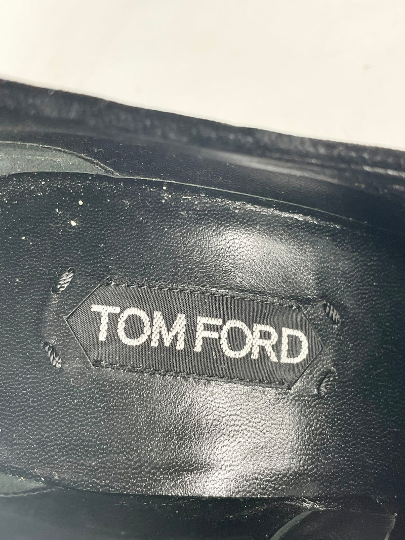 Tom Ford Coulisse Black Velvet Ankle Boots - EU41