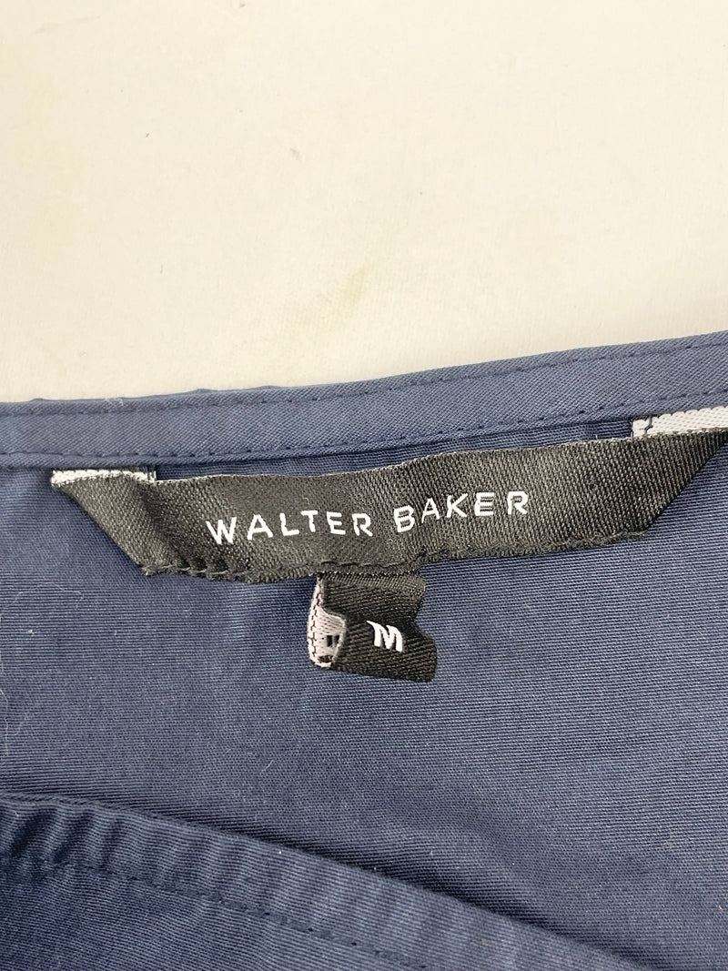 Walter Baker Navy Blue Off-Shoulder Strappy Top - M