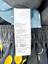 3:1 Philip Lim Black & Orange Cherry Patterned Sheer Slacks - AU8/10