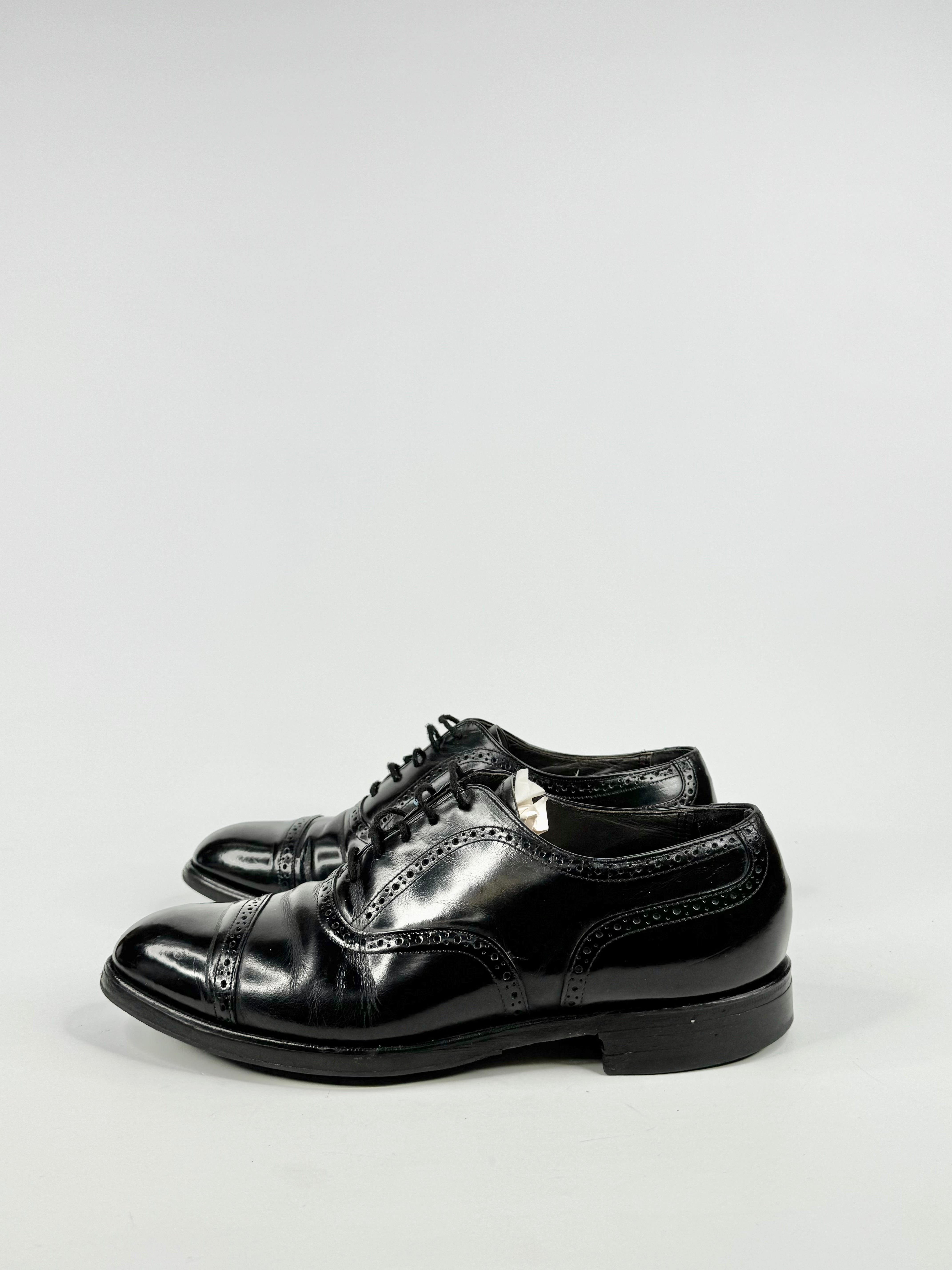 Bostonian Black Leather Brogues - 9.5