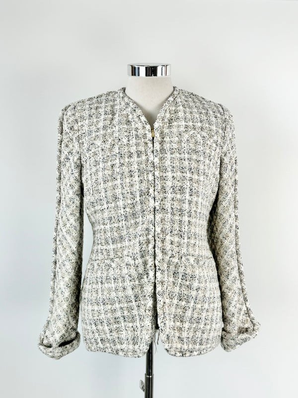 Camilla & Marc Ivory & Navy Tweed 'Franca' Jacket NWT - AU14