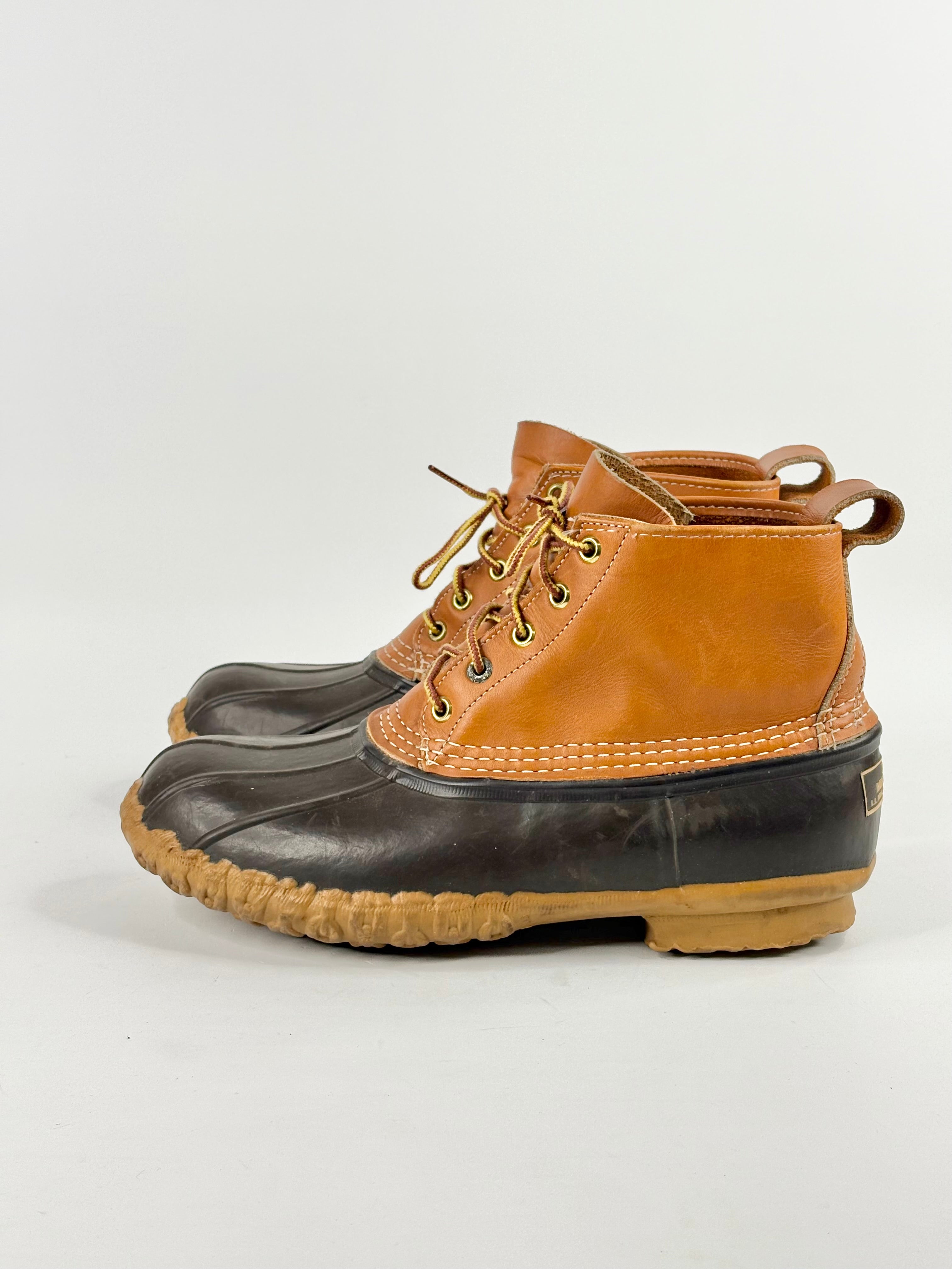 LL Bean Tan Suede & Rubber Contrast 'Maine' Boots - EU38