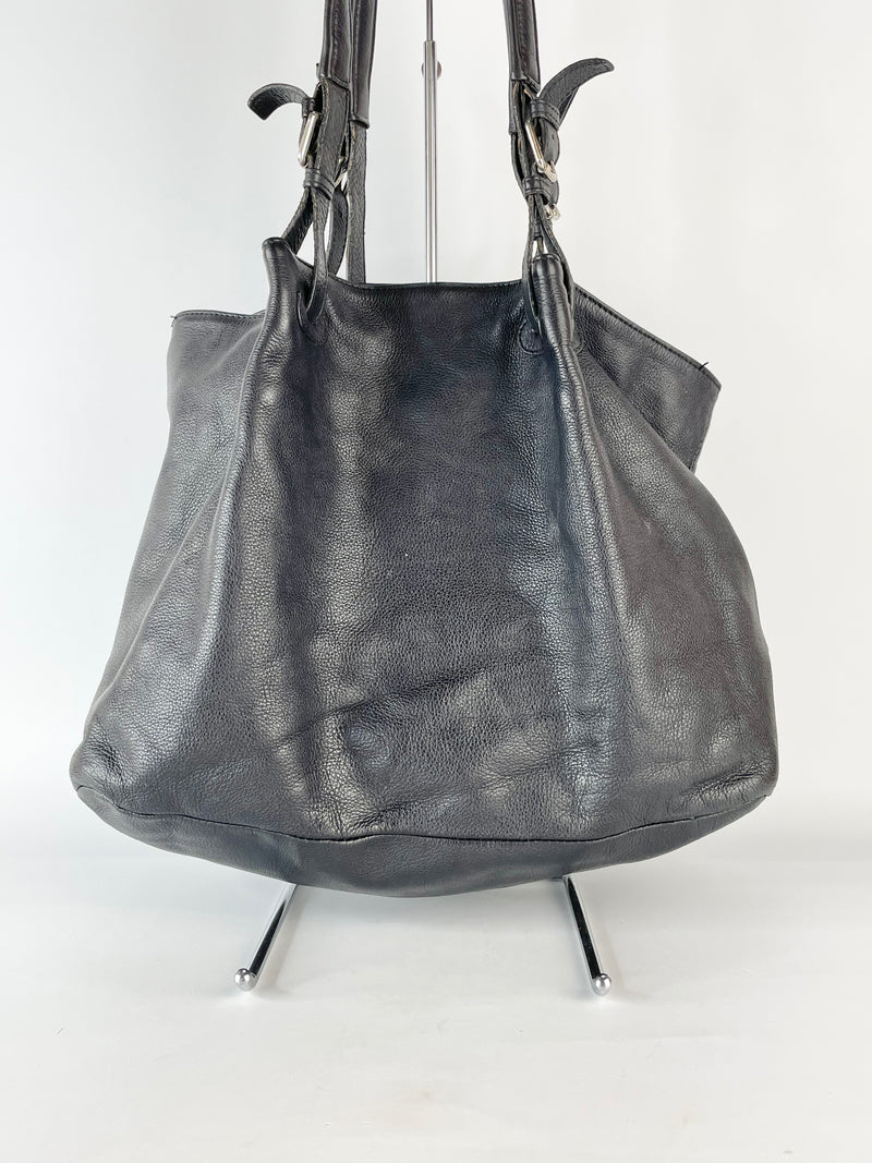 Hester van Eeghen Black Leather Tote Bag