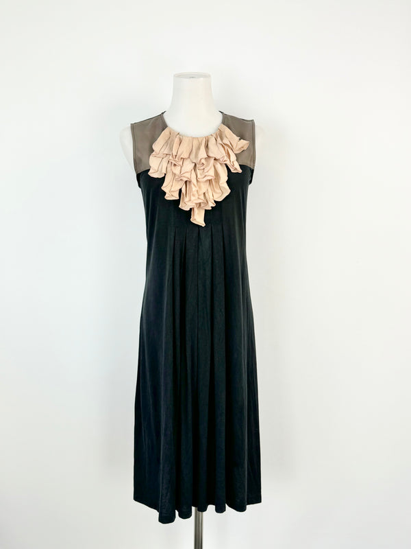 Weekend by Max Mara Black Peach & Taupe Sheath Dress - AU8/10