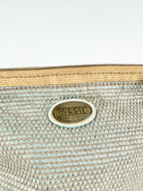 Fossil Woven Cross Body Bag