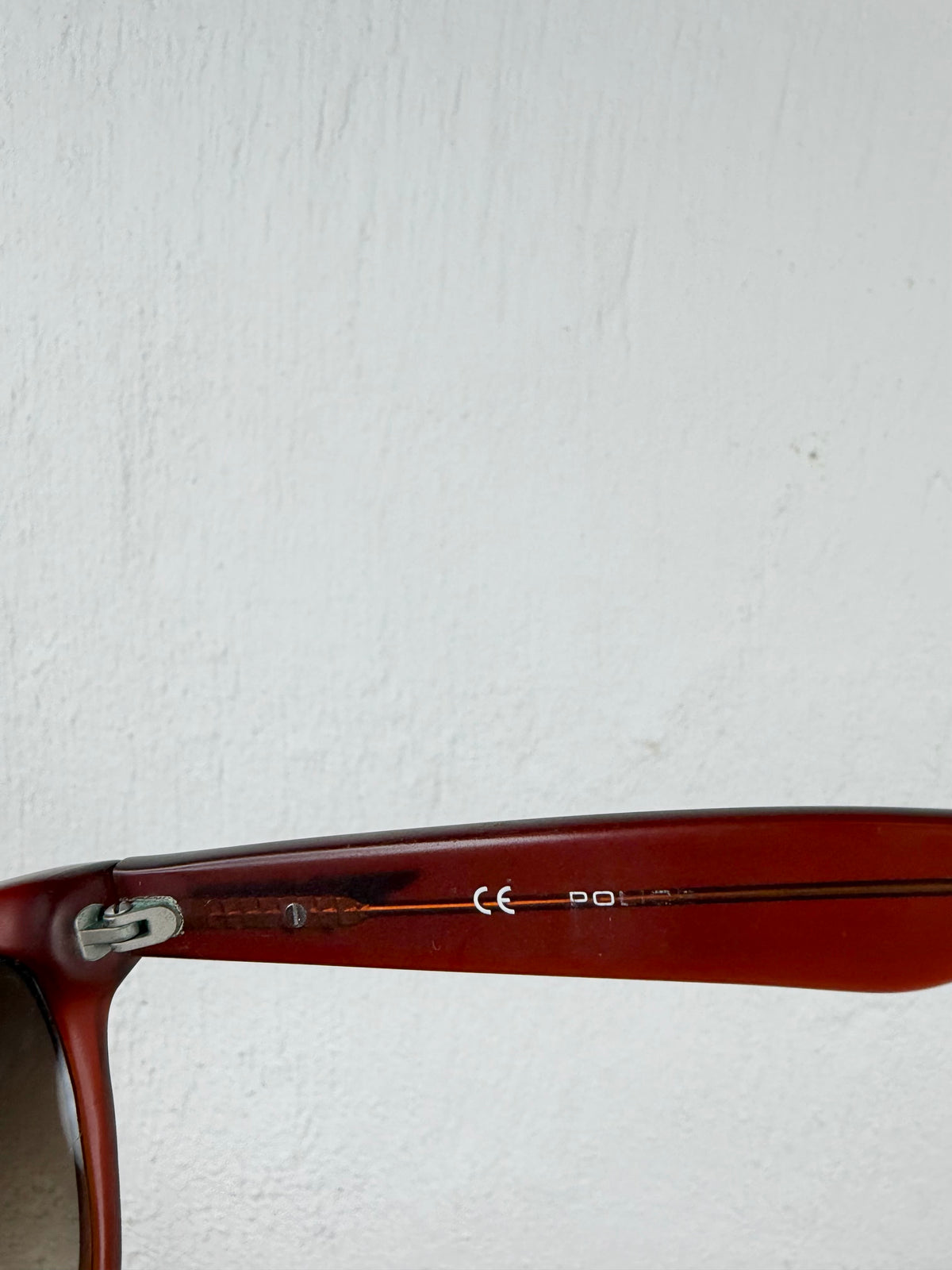 Police Dark Amber Acetate Square Frame S1963K Sunglasses