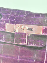 Charlie Brown Vintage Denim Faux-Croc Print Bag