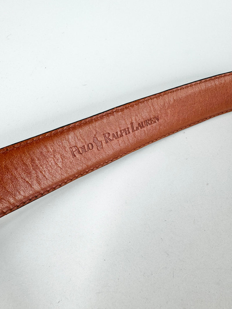 Ralph Lauren Polo Brown Leather Belt