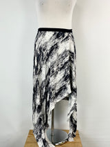 Willow Etch Print Angled Skirt - AU14