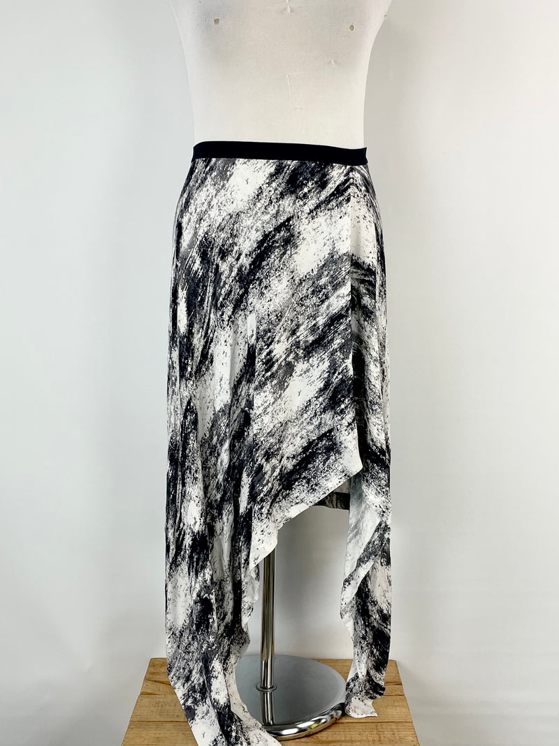 Willow Etch Print Angled Skirt - AU14