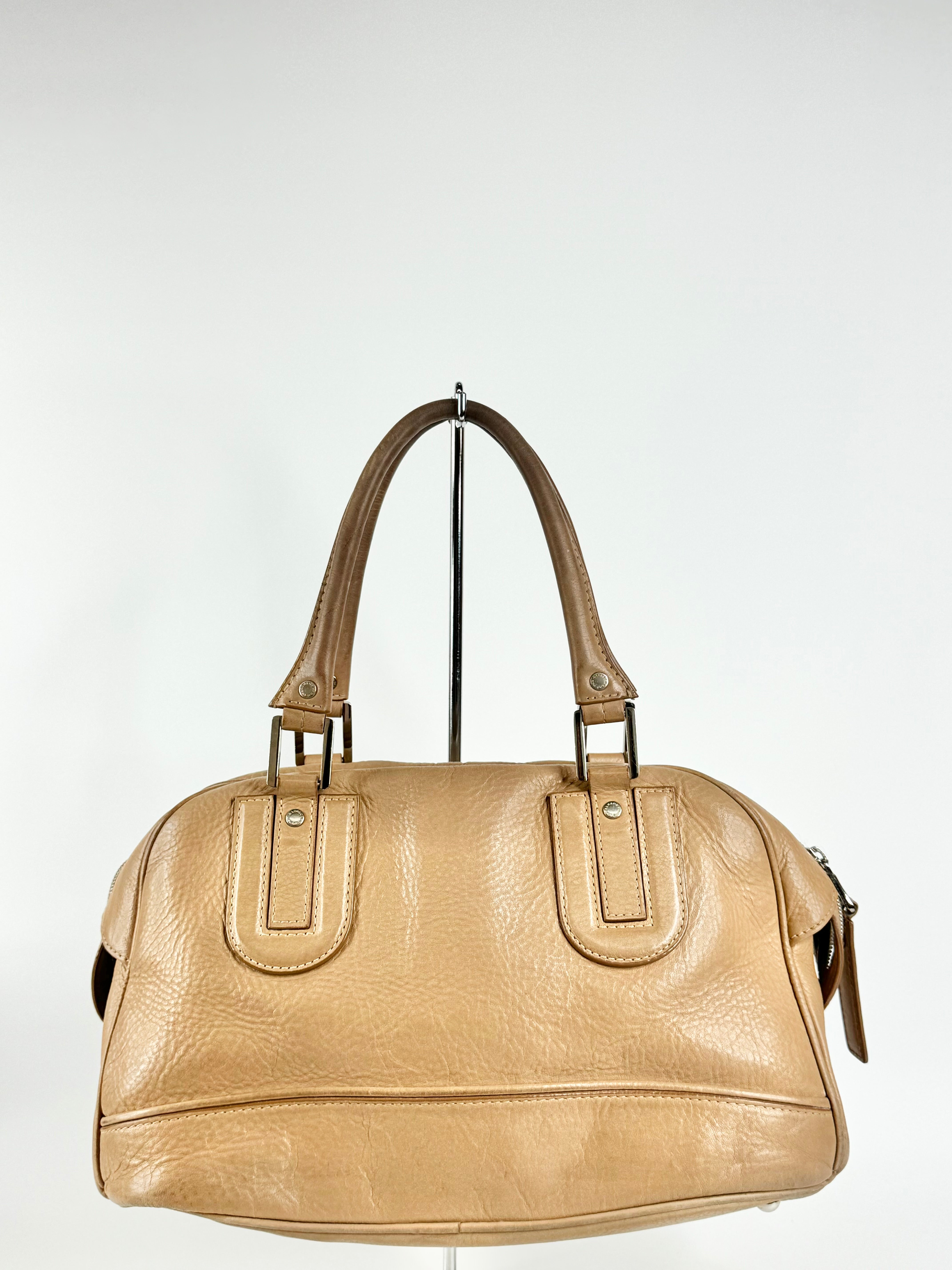 Longchamp Biscuit Leather Baguette