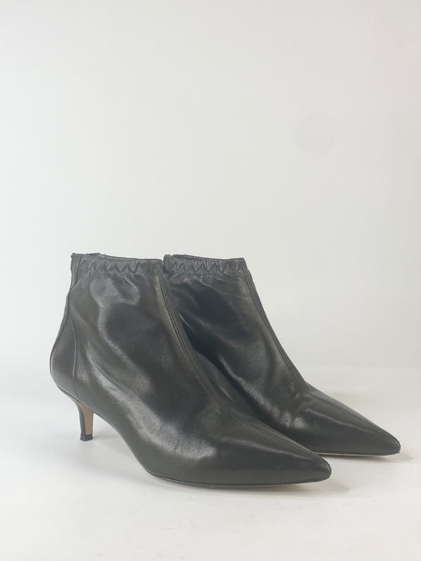 Bianca Buccheri Sleek Black Ankle Boots - EU38