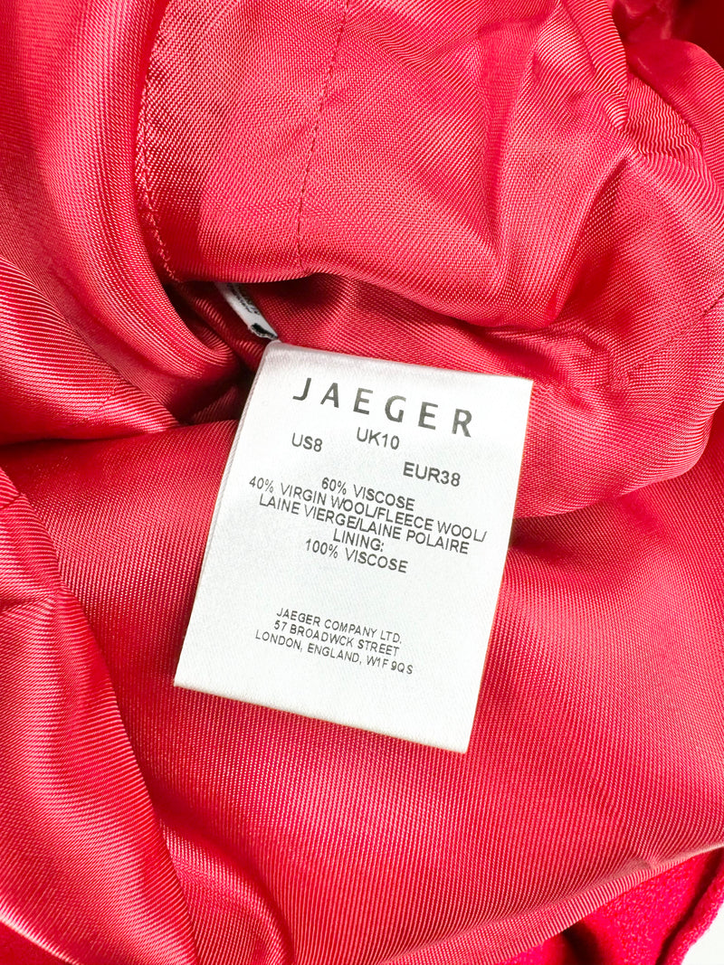 Jaeger Crimson Crepe Midi Dress NWT - AU10