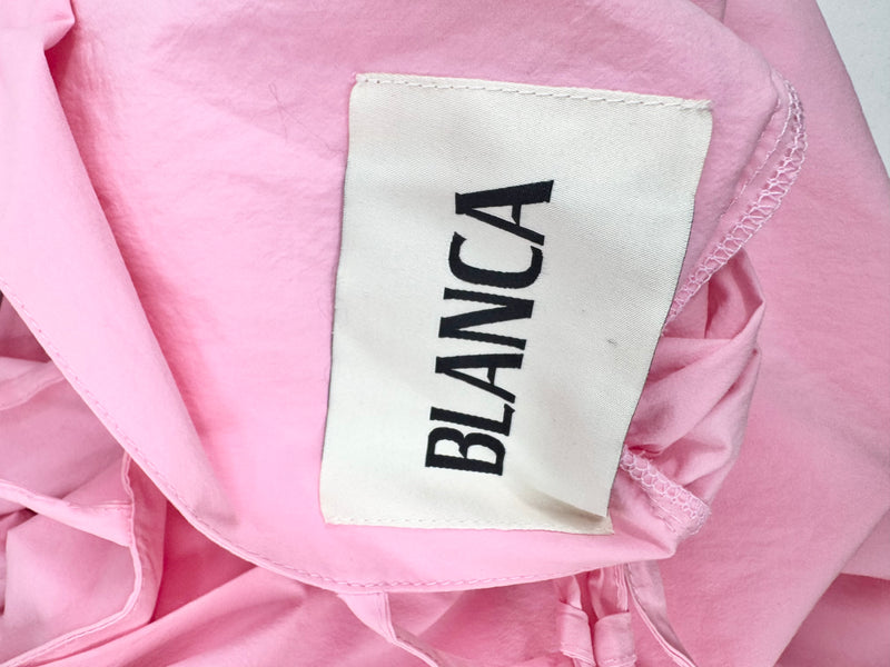 Blanca Pink Puff Sleeve Baby Doll Dress - AU8/10