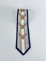 Laurent Benon Paris Silk Coat of Arms Tie