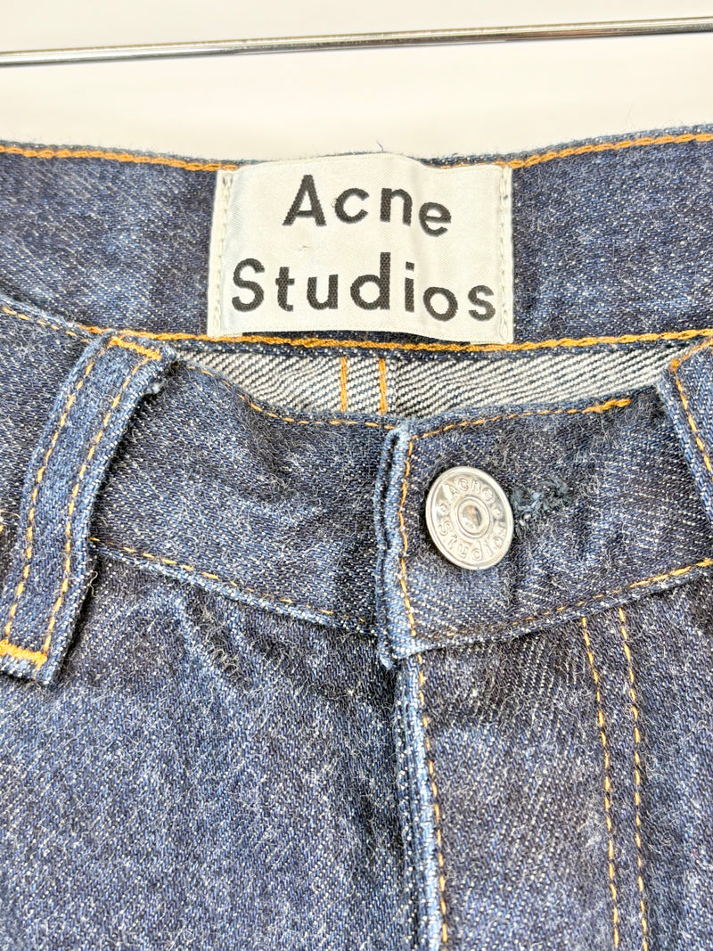 Acne Studios Dark Blue 'Van RW' Slim-Fit Jeans - W28