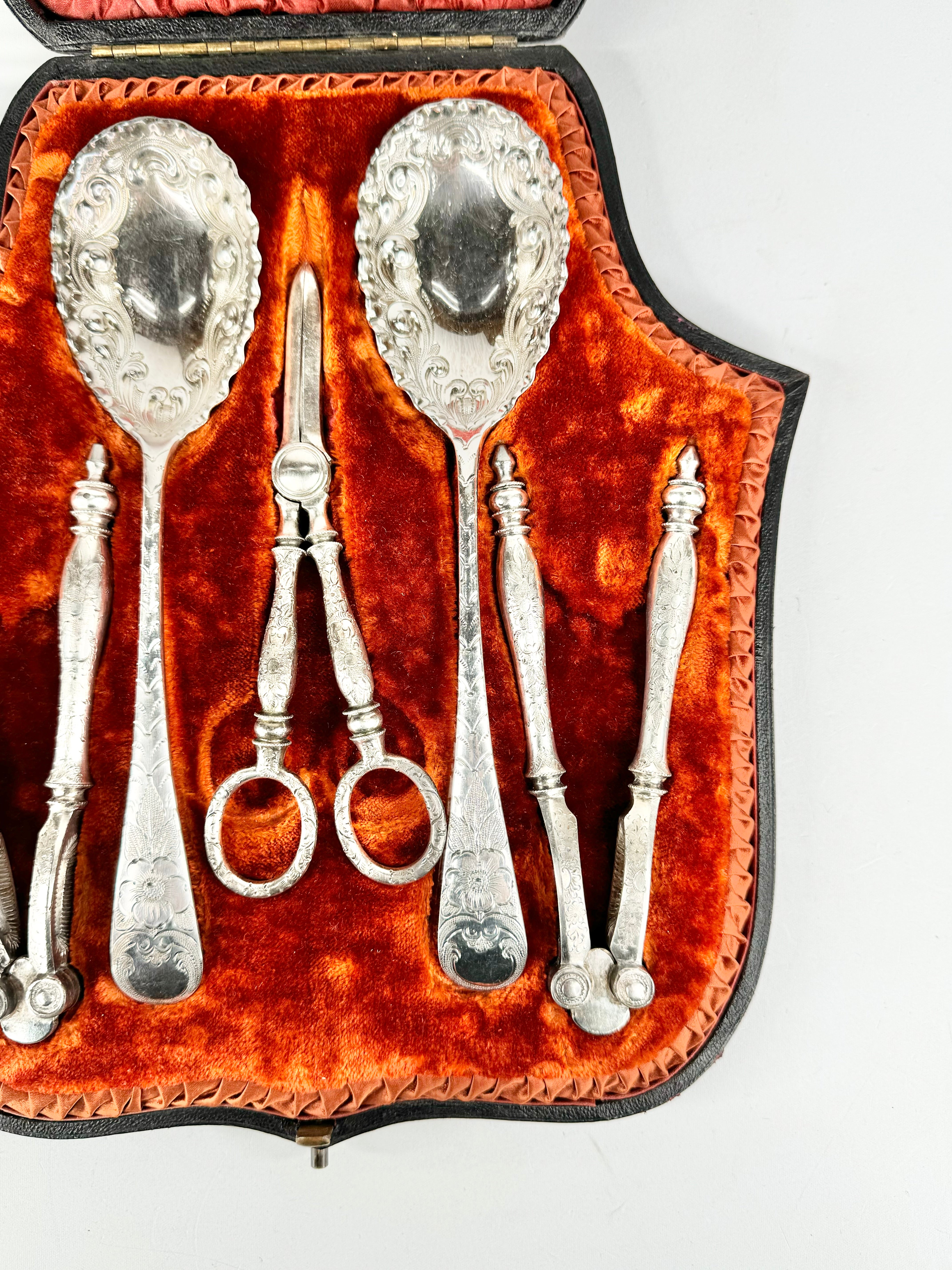 Antique Lobster Cutlery Set