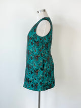 Gorman x Rebekah Callaghan Turquoise Floral Embroidered Dress - AU12