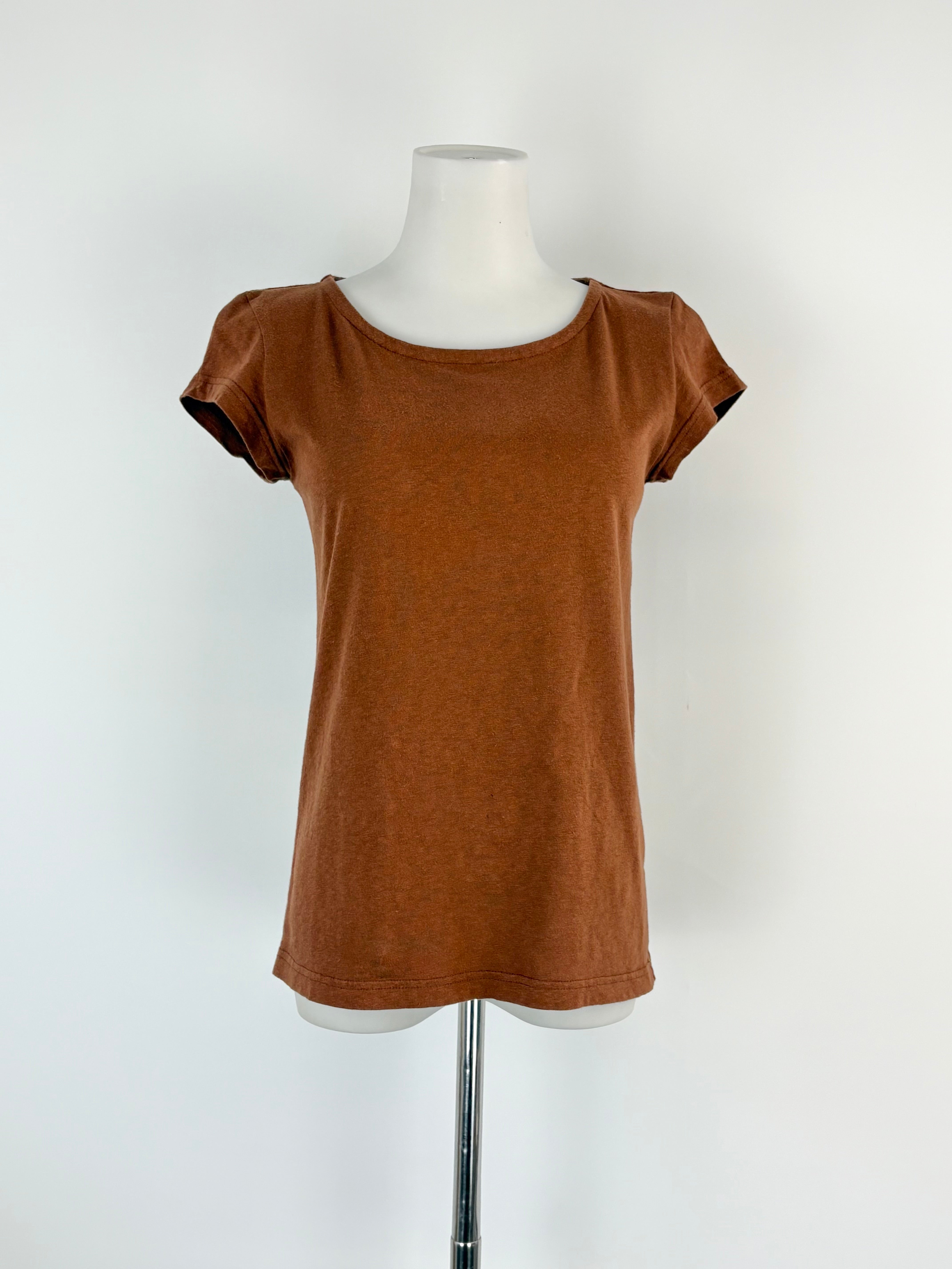 A.P.C. Rue Madame Paris Chocolate Brown T-Shirt - AU6/8