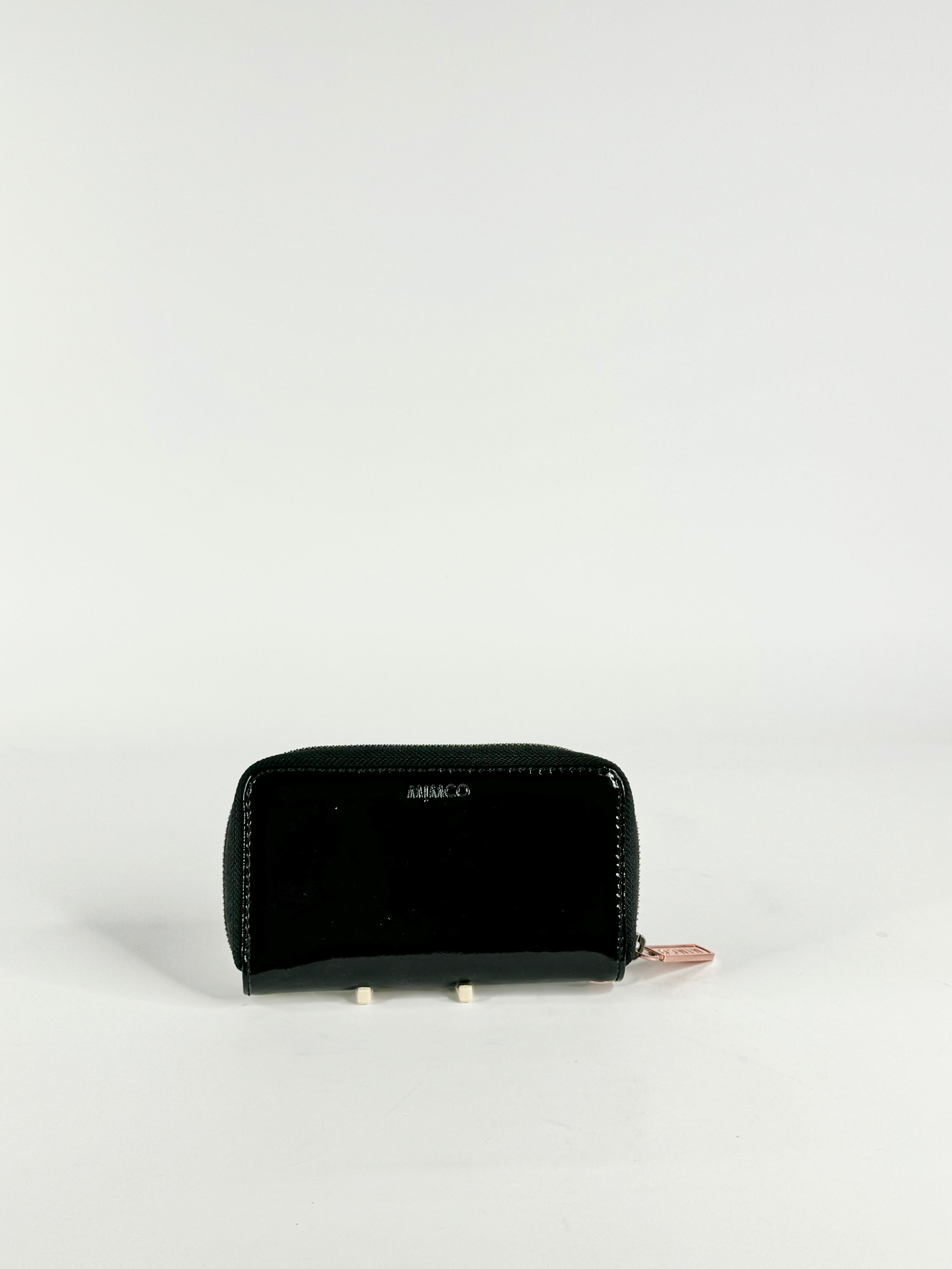Mimco Patent Black Leather Wallet