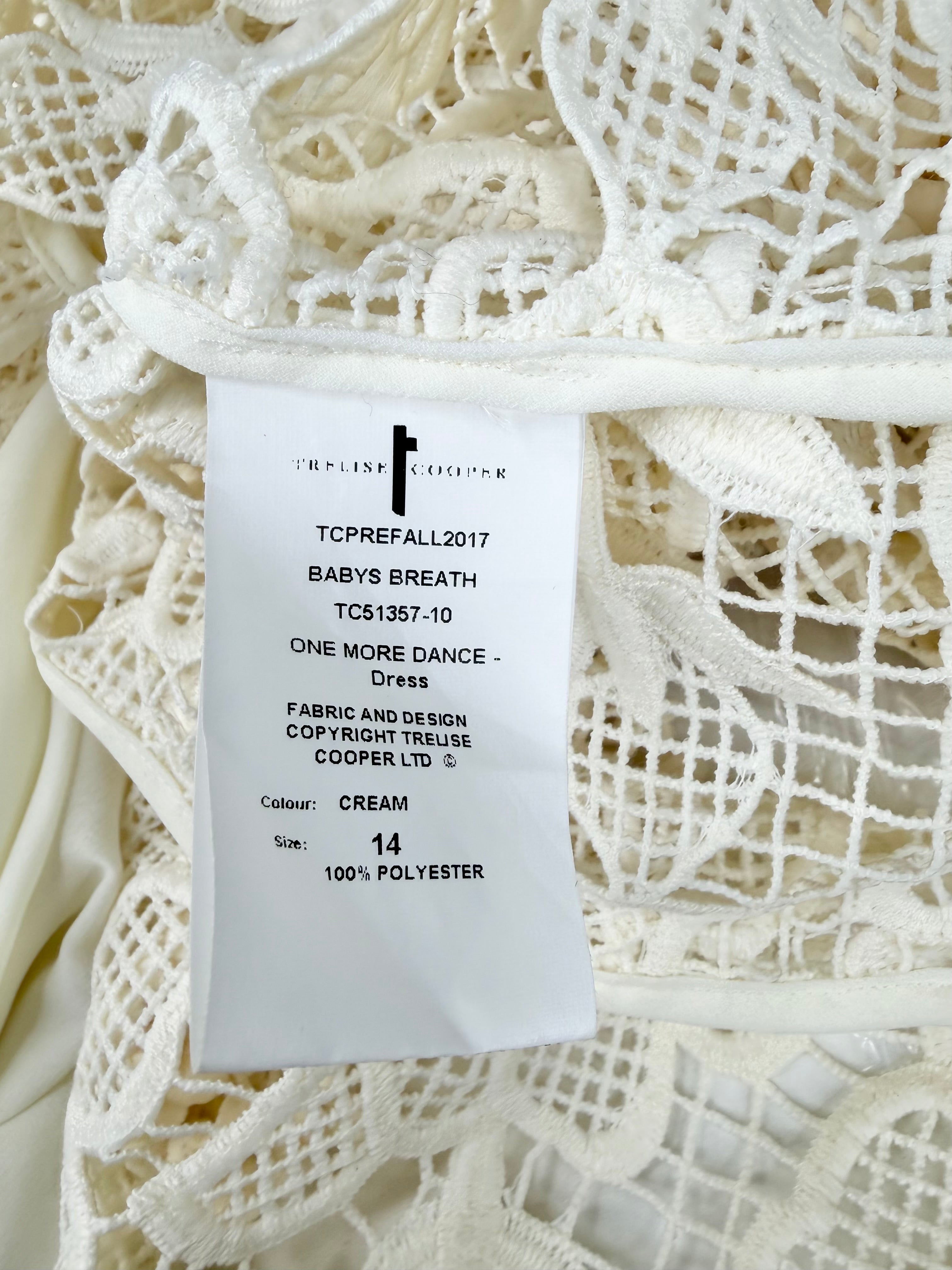 Trelise Cooper Ivory 'One More Dance' Lace Midi Dress - AU14
