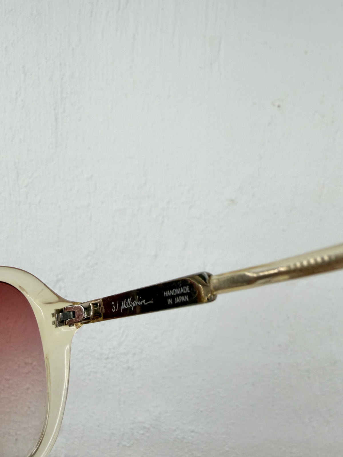 3.1 Philip Lim Sheer Yellow Retro Style Sunglasses