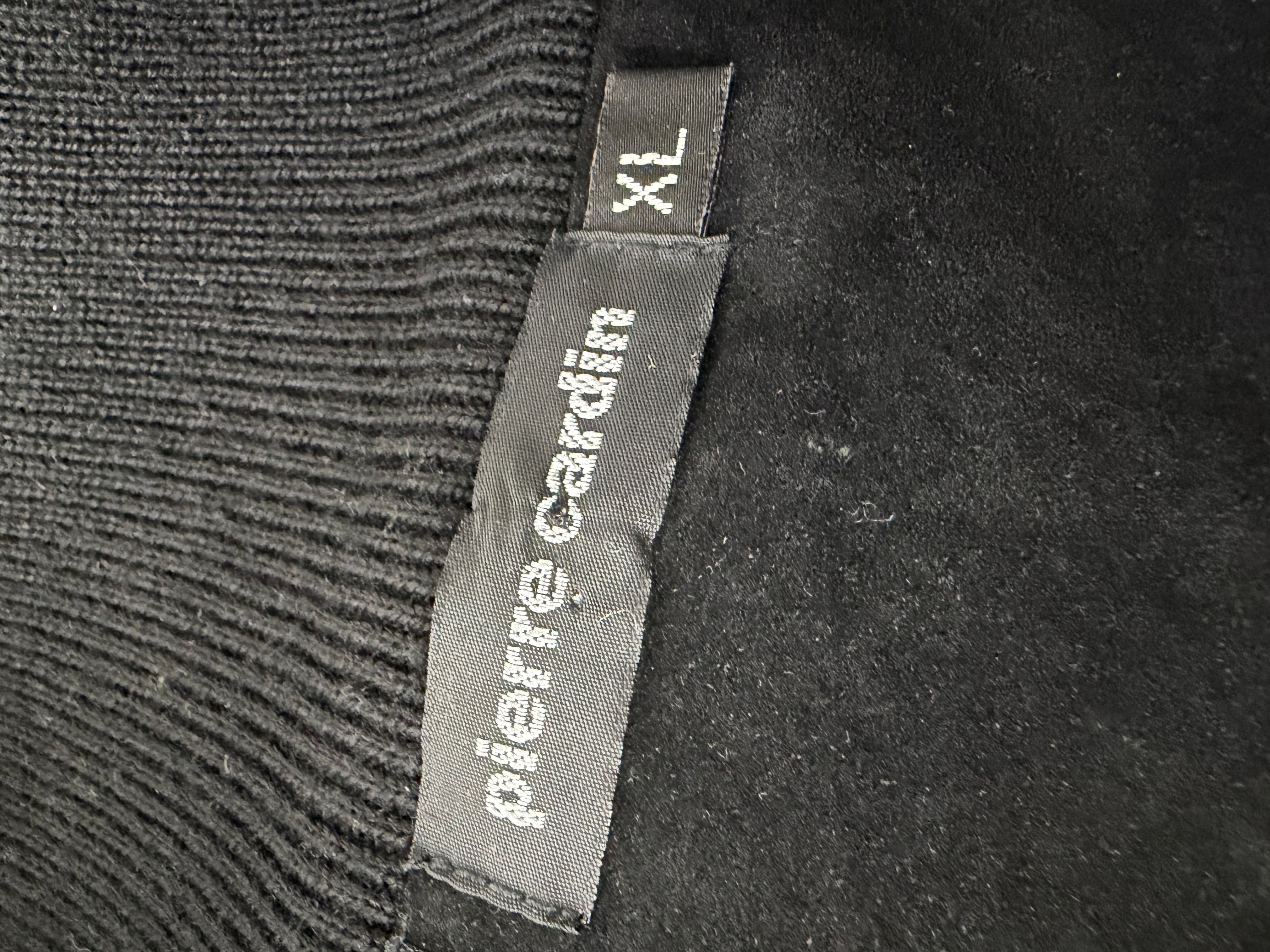 Pierre Carding Black Wool 3/4 Sweater - XXL