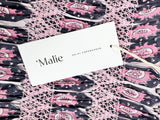 Malie Pink & Purple Patterned Peasant Blouse NWT - AU8/10