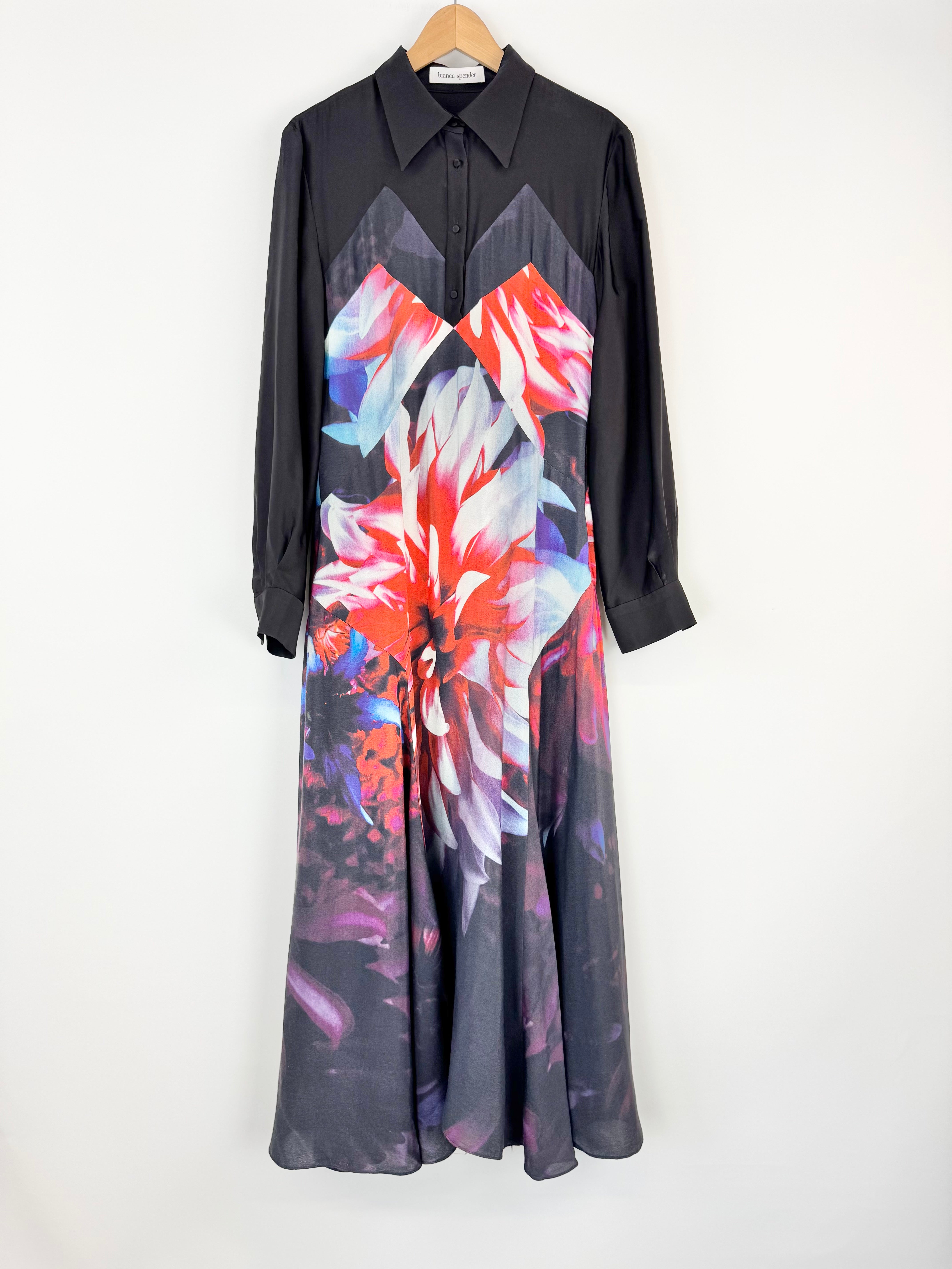 Bianca Spender Long Sleeve Maxi Dress - AU10
