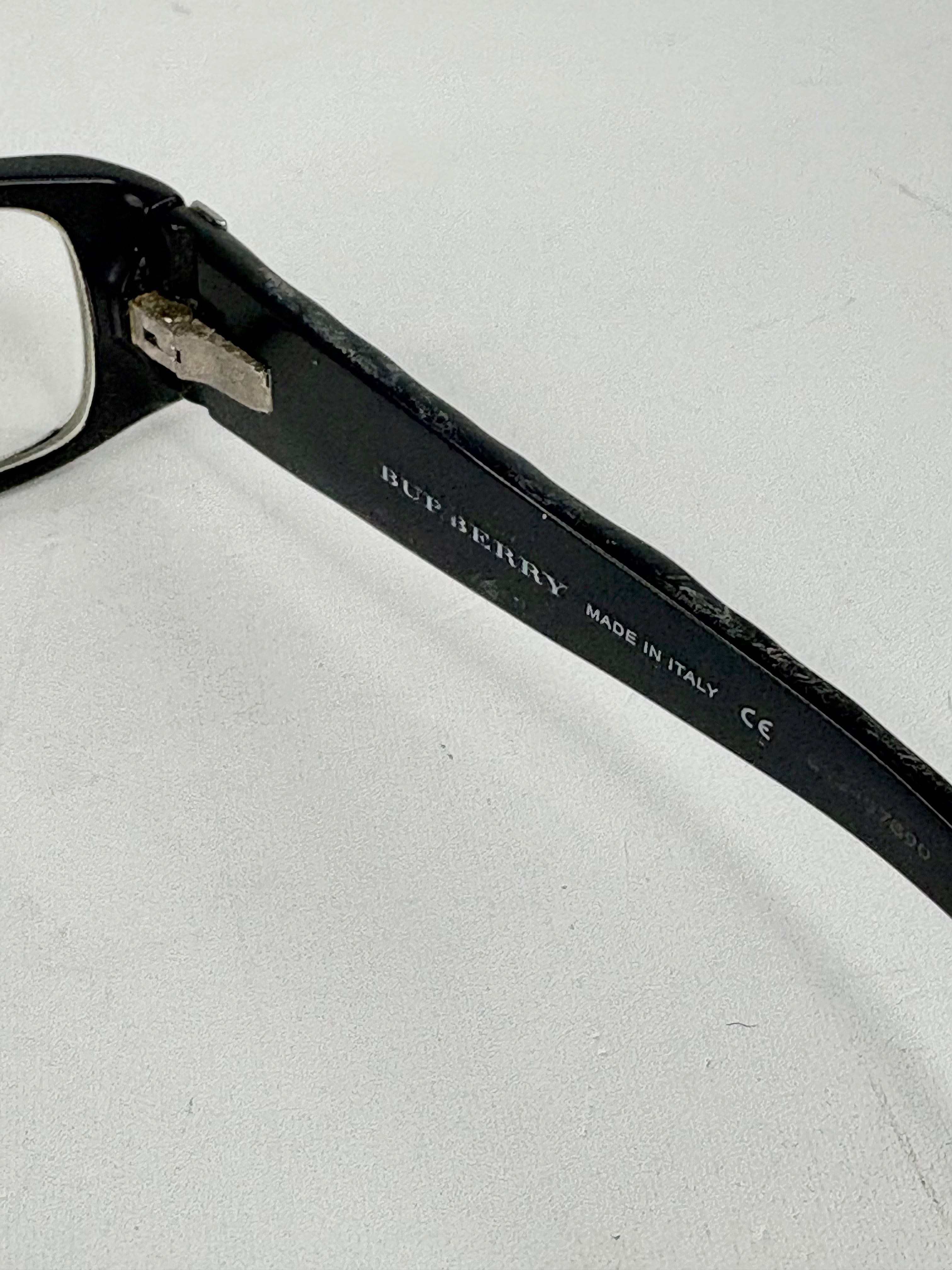 Burberry Black Rectangular Frame Glasses